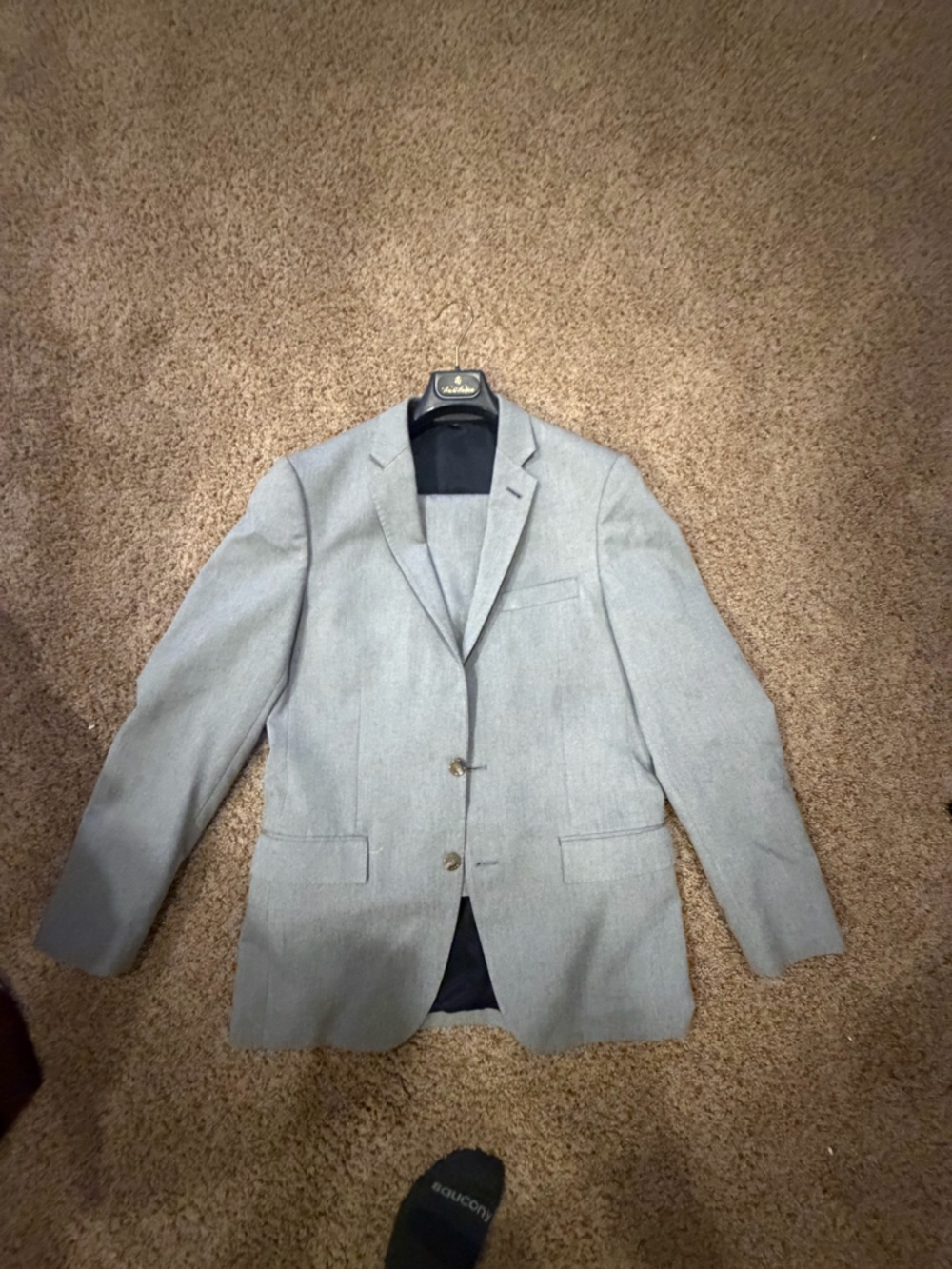 J. Crew Light Gray Two-Button Suit